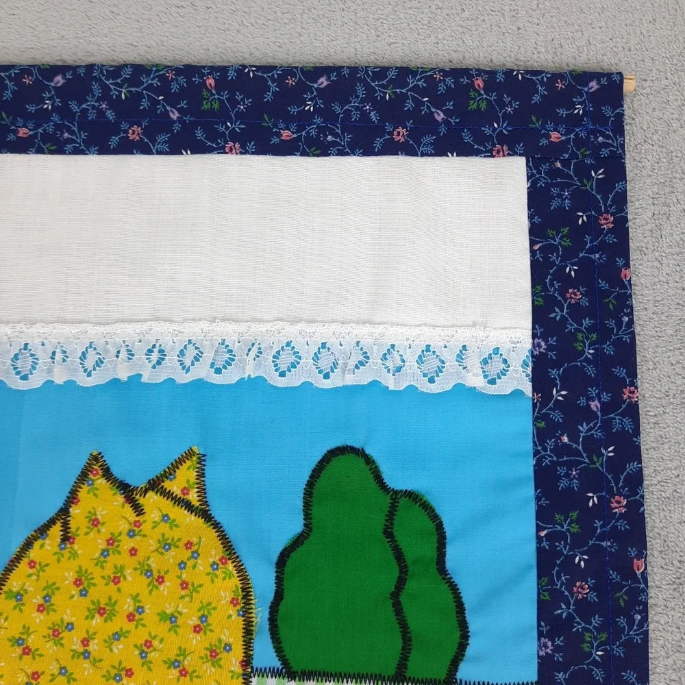 Handmade applique fabric